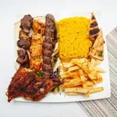 1/4 Chicken + 1/8 Kofta