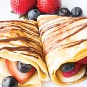 Mixed Fruit Chocolate Crepe