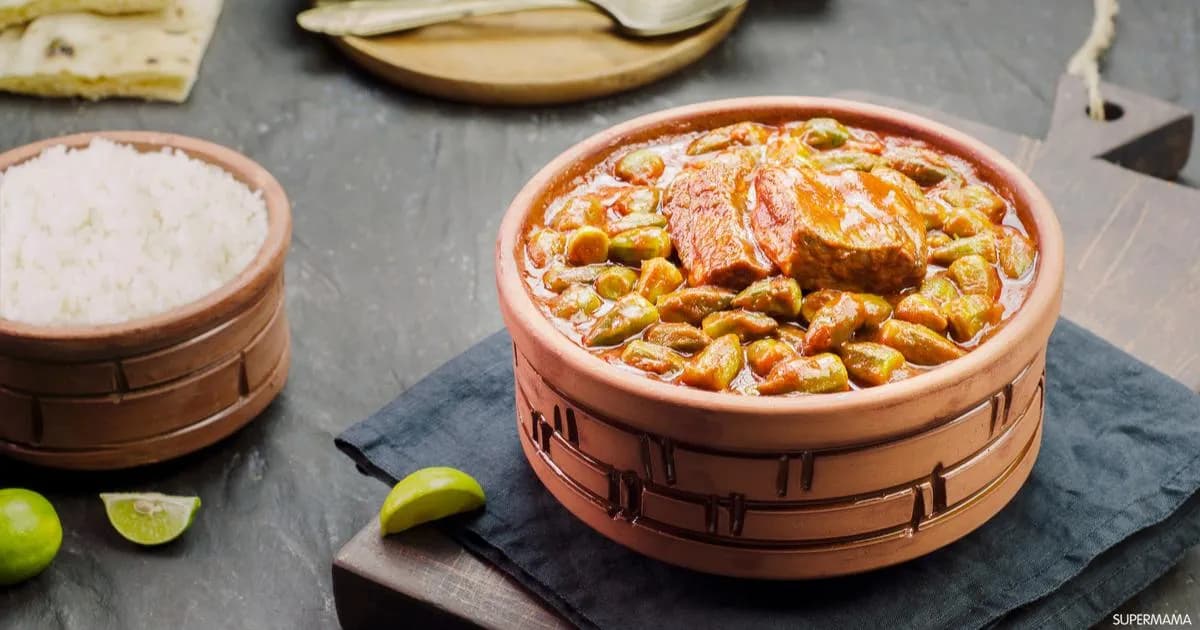 Okra with Baladi Meat Casserole