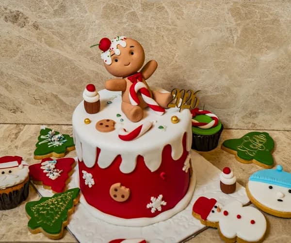 Vanilla Christmas Cake