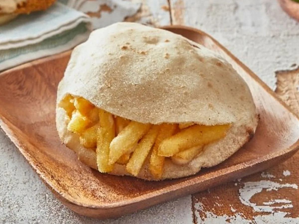 Roumi French Fries Sandwich with Ketchup and Mayonnaise