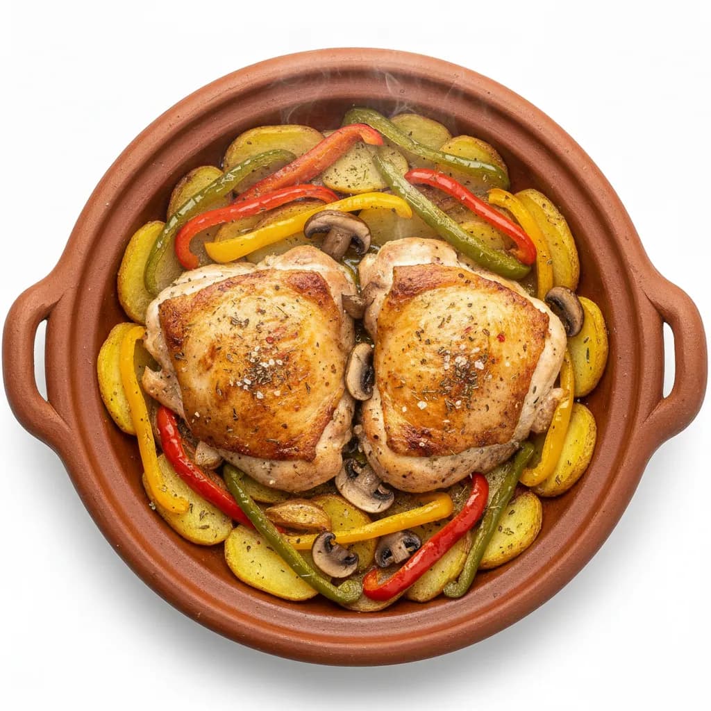 Kilo of Boneless, Skewered Chicken Thighs