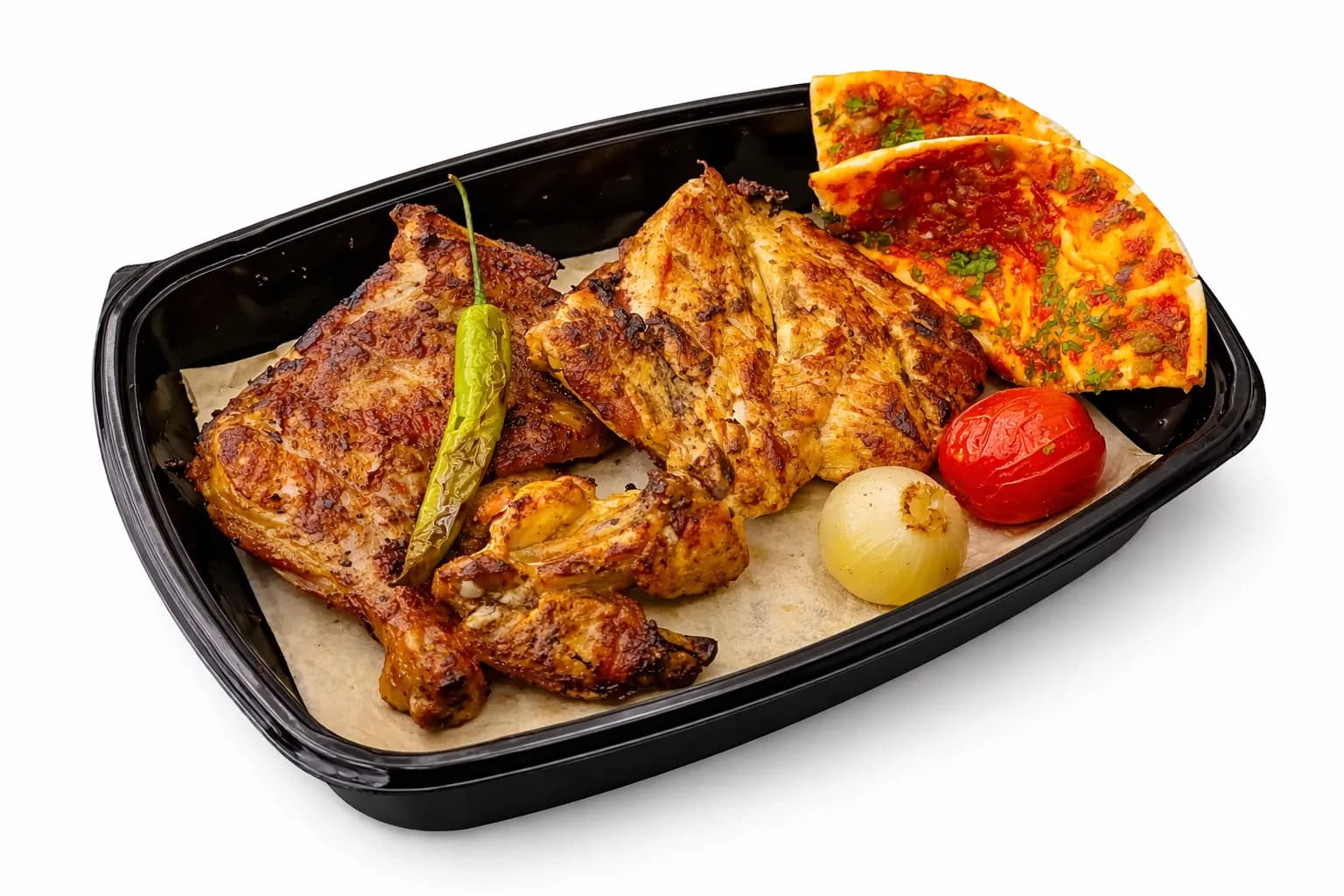 Half Plain Charcoal Chicken