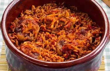 Orzo Casserole with Meat