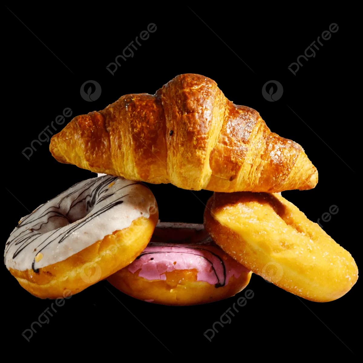 1 Donut + 1 Croissant + Drink